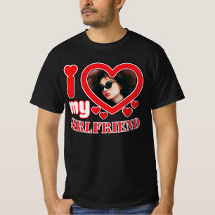 T-shirt I Love My Girlfriend Personnalisé