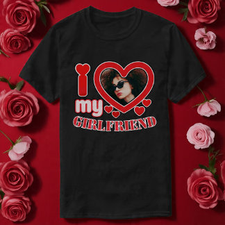 T-shirt I Love My Girlfriend Personnalisé
