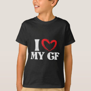 T-shirt I Love My Girlfriend _ Relation Mariée Salle _