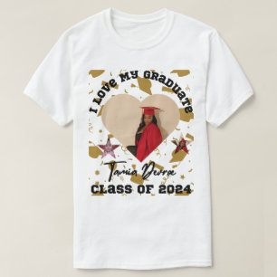 T-shirt I Love My Graduate 2024 Heart