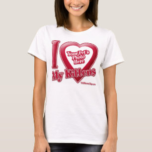 T-shirt I Love My Kittens - Photo