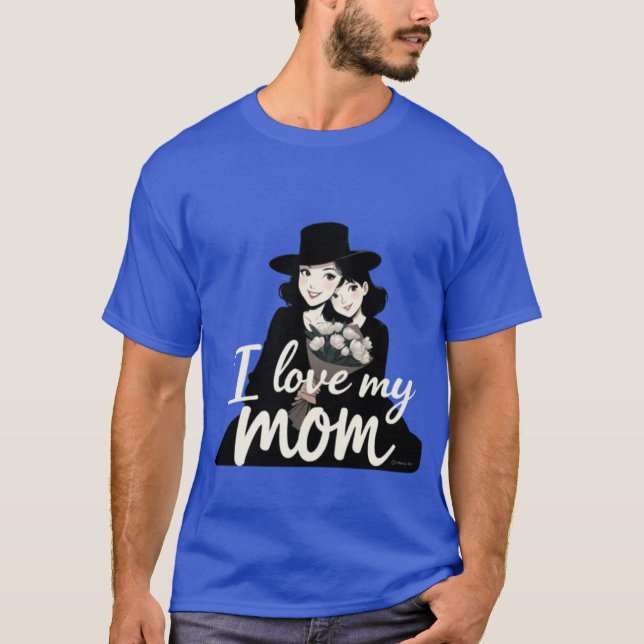 T-shirt I love my mom boy (Devant)