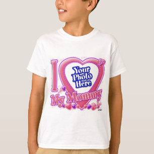 T-shirt I Love My Mommy rose/violet - photo