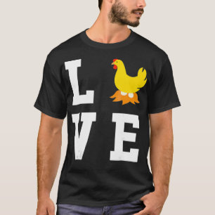 T-shirt I Love My Mother Hen - Chicken Love Farming
