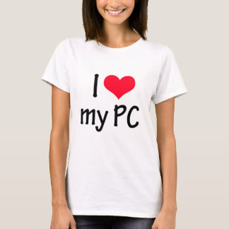 T-shirt I love my PC