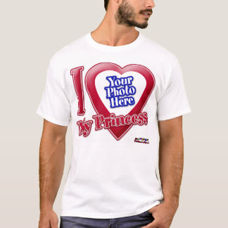 T-shirt I Love My Princess - Photo