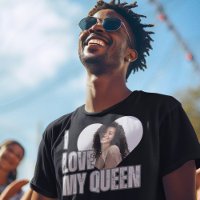 I Love My Queen Heart Photo Boyfriend Cadeau