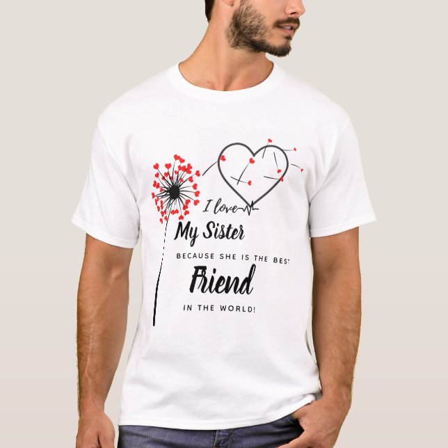 T-shirt I Love My SISTER (Devant)