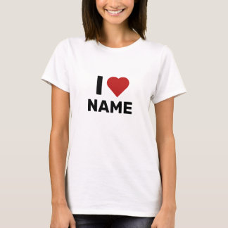 T-shirt I Love Name