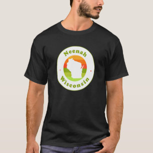 T-shirt I Love Neenah Wisconsin Wi Vacation Souvenir