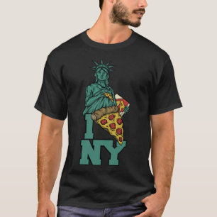 T-shirt I Love New York Pizza Statue De Liberty USA Amériq
