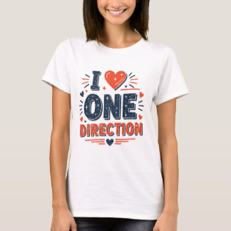 T-shirt I Love One Direction Shirt - 'I <3 One Direction'