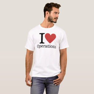 T-shirt I ❤️ Love Operations for Employees CUSTOM Hommes