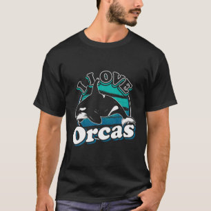T-shirt I Love Orcas Orca