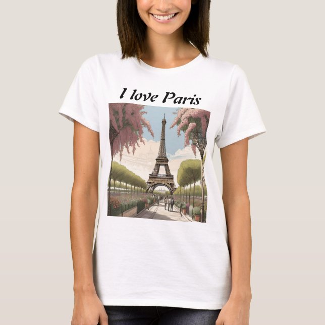 T-shirt I love Paris (Devant)