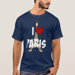 T-shirt "I Love Paris", Tour Eiffel