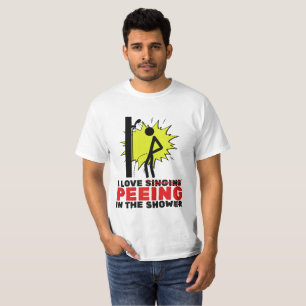 T-shirt I love peeing in the shower
