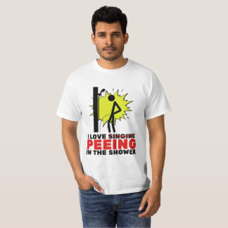 T-shirt I love peeing in the shower