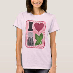 T-shirt I Love Pepperment Visual Icons Holiday