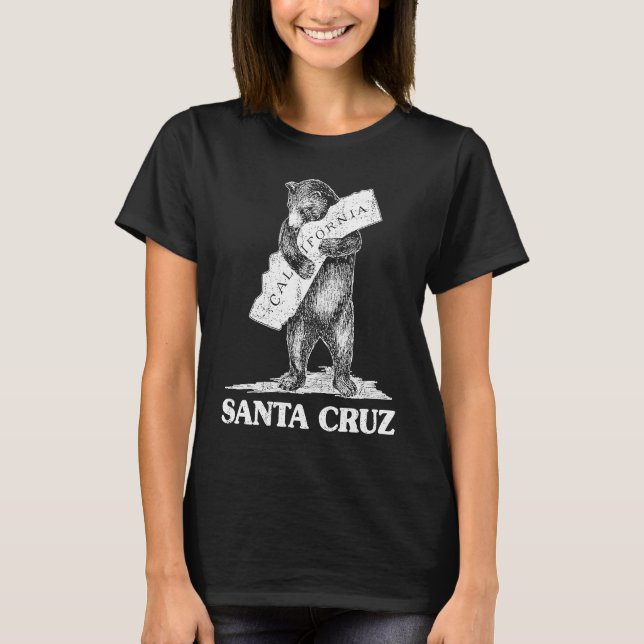 T-shirt I Love Père Noël Cruz Californie Bear Hugging Cali (Devant)