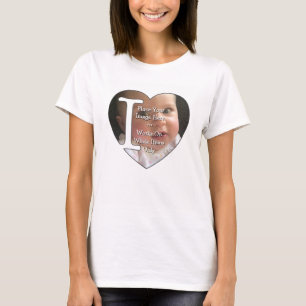 T-shirt I Love Personal Photo Upload -