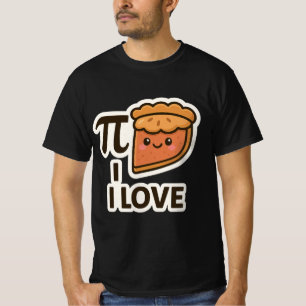 T-shirt I Love Pi Sticker - Mignonne Math & Pie Pun Design