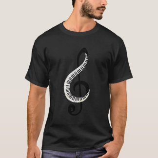 T-shirt I Love Piano Musical Note