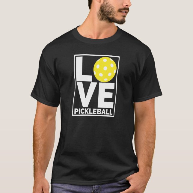T-shirt I Love Pickleball    Do You (Devant)