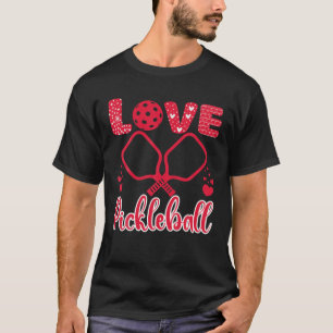 T-shirt I Love Pickleball Valentine's Day I Heart Pickleba