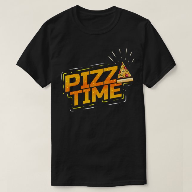 T-shirt I Love Pizza Time Pizza (Design devant)