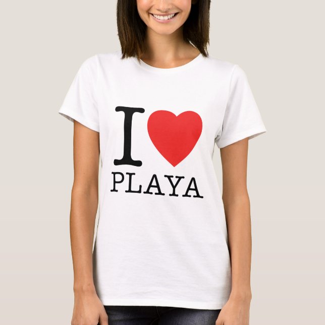 T-shirt I Love Plage (Devant)