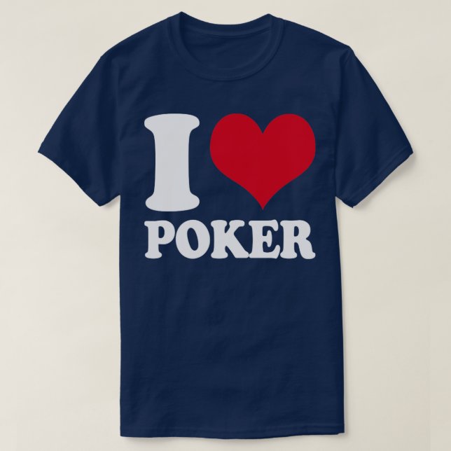 T-shirt I Love Poker (Design devant)