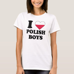 T-shirt I love Polish Boys