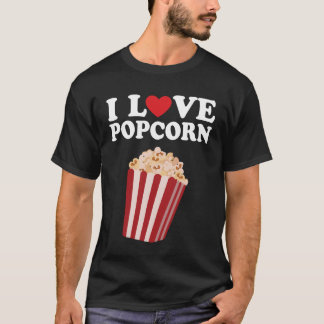 T-shirt I Love Popcorn friends