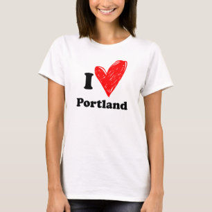 T-shirt I love Portland