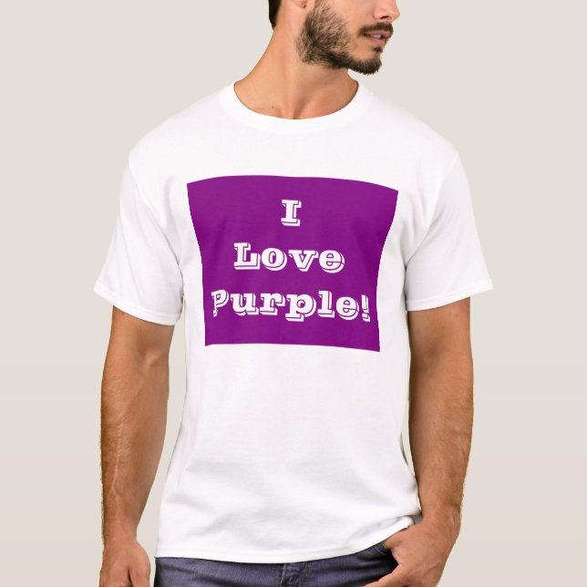 T-Shirt I Love Purple (Front)