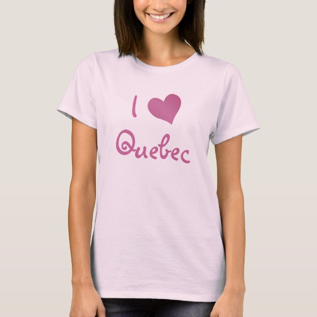 T-shirt I Love Québec (Devant)