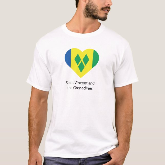 T-shirt I Love Saint Vincent et les Grenadines (Devant)