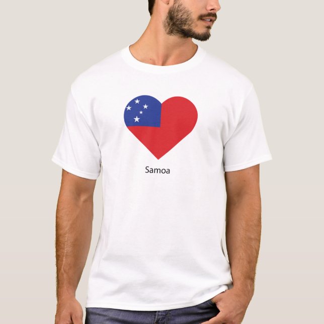 T-shirt I Love Samoa (Devant)