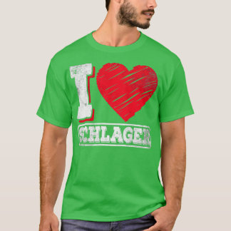 T-shirt I Love Schlager Music