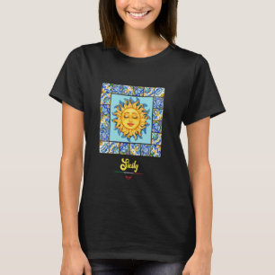 T-shirt I Love Sicily, Sicile Italie Illustration D