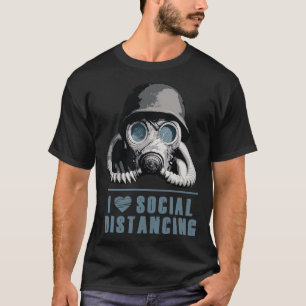 T-shirt I Love social distancing