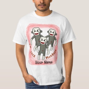T-shirt I Love Sock Monkeys