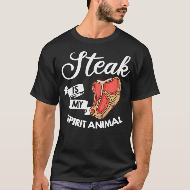 T-shirt I Love Steak Ribeye House Premium (Devant)