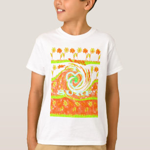 T-shirt I Love Surf : Belle Florale avec Cool Texte Art
