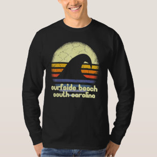 T-shirt I Love Surfside Beach South Carolina Ocean Wave Sc