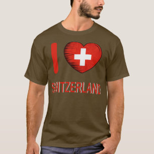 T-shirt I Love Switzerland My Home My Country 9