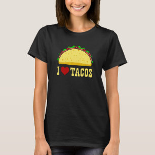 T-shirt I Love Tacos Mexicain Nourriture