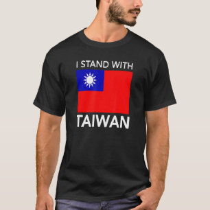 T-shirt I Love Taiwan Flag Taiwanese Pride I Stand With Ta