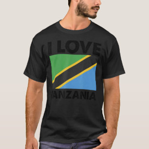 T-shirt I Love Tanzanie I Heart Tanzanie Voyage en famille